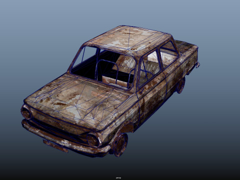 BrokenCar 3D Model