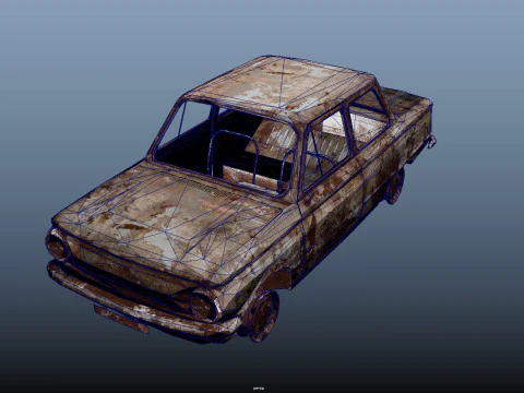 BrokenCar 3D Model