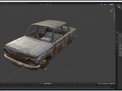BrokenCar 3D Model