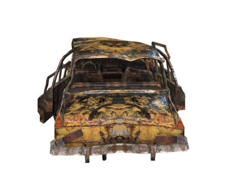 Broken Car Modello 3D