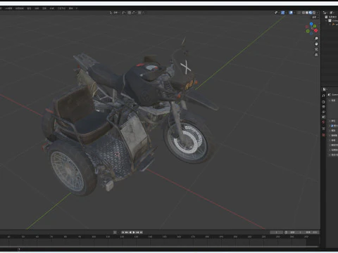 Motorbike 3D Model