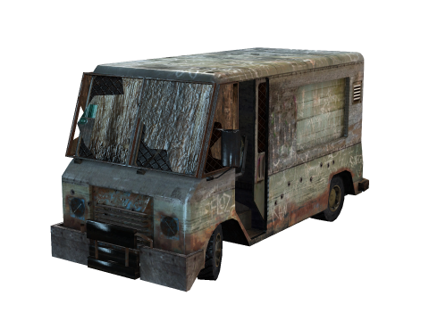 Broken Car 3D Model