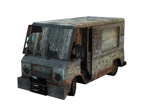 Carro quebrado Modelo 3D