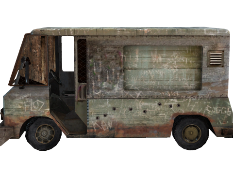 Broken Car 3D Модель