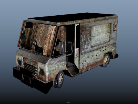 Broken Car 3D Модель