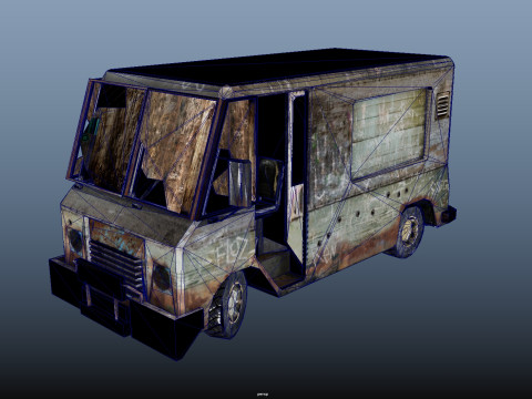 Broken Car 3D Модель