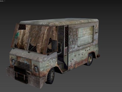 Broken Car 3D Модель