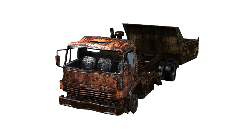 Bus broken 3D Model .c4d .max .obj .3ds .fbx .stl .blend 