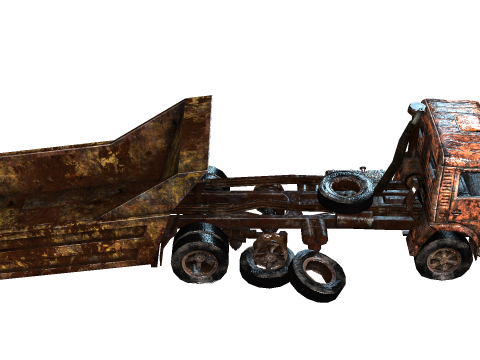 Bus broken 3D Model