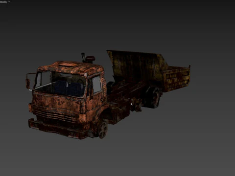 Bus broken 3D Model