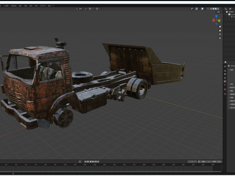 Bus broken 3D Model