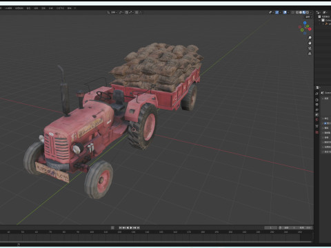 Tractor 3D Model