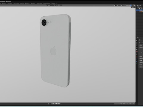 IPhone16e 3Dモデル