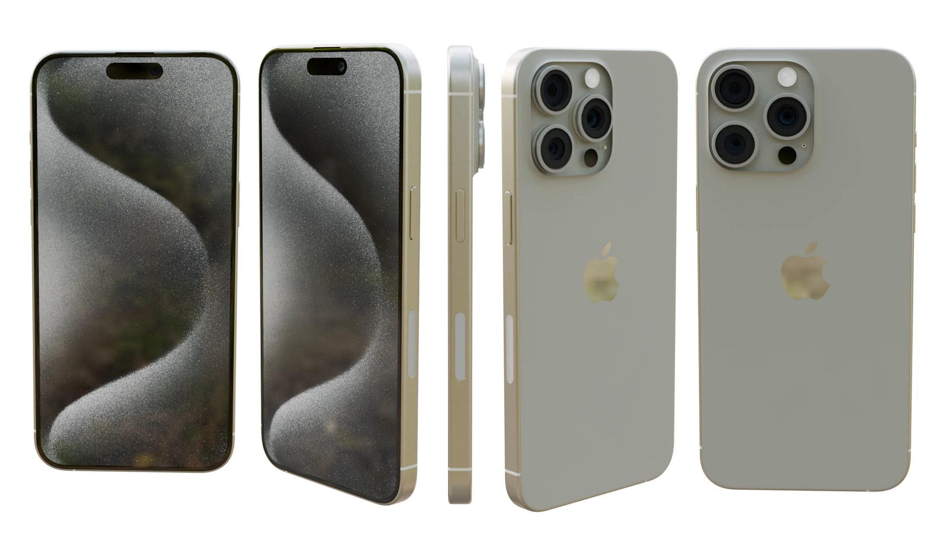 IPhone15ProMax 3D Model .c4d .max .obj .3ds .fbx .stl .blend 