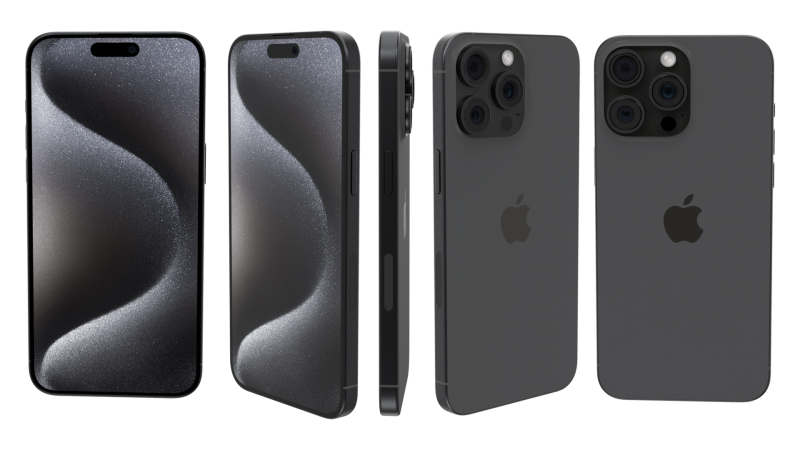 IPhone15ProMax Modèle 3D .c4d .max .obj .3ds .fbx .stl .blend 
