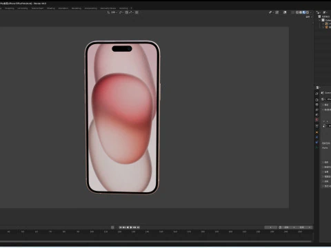IPhone15Plus 3D Model