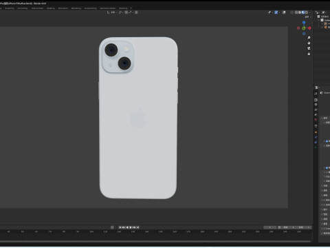 IPhone15Plus 3D Model