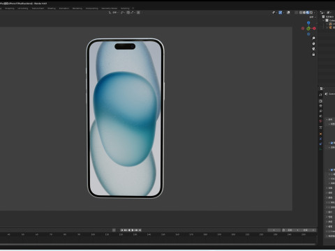 IPhone15Plus 3D Model