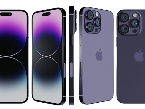 iPhone14ProMax 3Dモデル