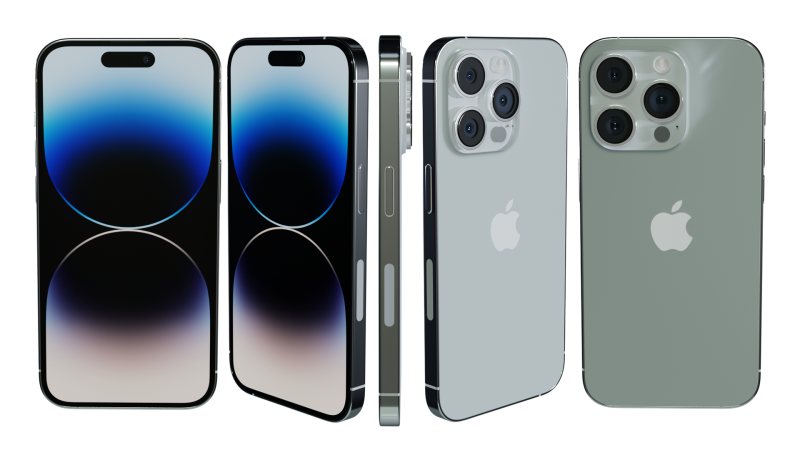 IPhone14Pro Model 3D .c4d .max .obj .3ds .fbx .stl .blend 
