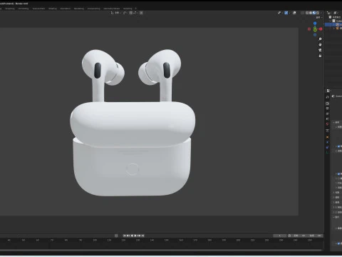 AirPodsPro 3D Model