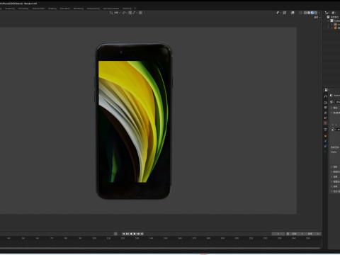 IPhoneSE 3D 모델