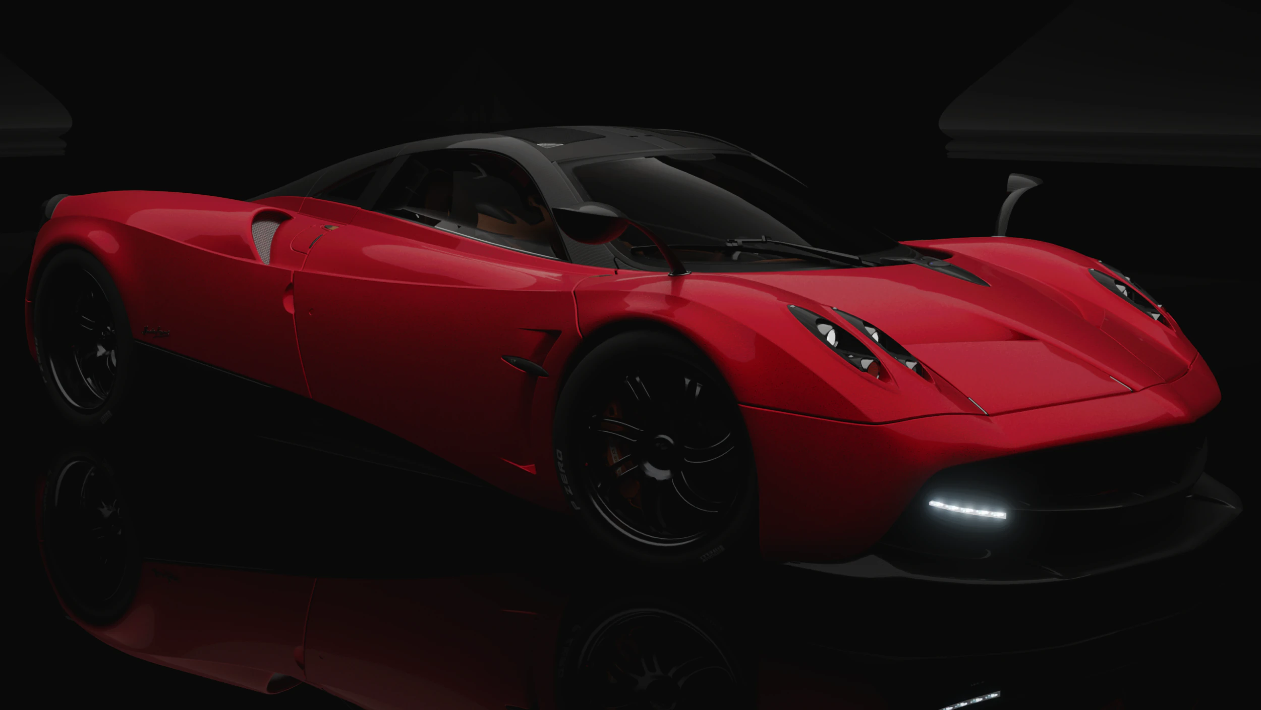 Pagani Huayra 3D Model .c4d .max .obj .3ds .fbx .stl .blend 