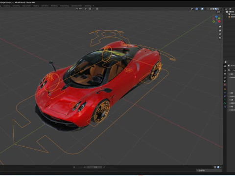 Pagani Huayra 3D Model
