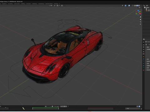 Pagani Huayra 3D Model