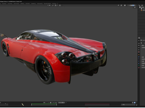 Pagani Huayra 3D 모델