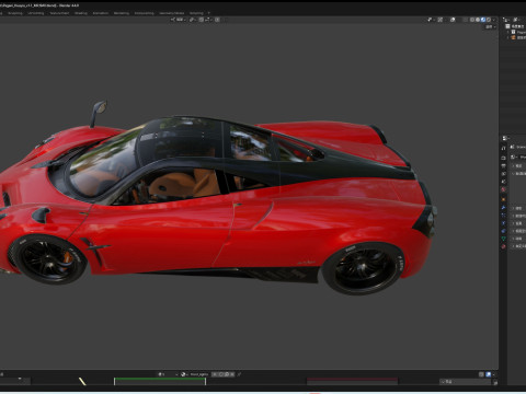 Pagani Huayra 3D 모델