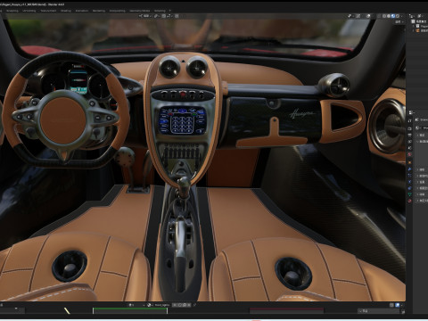 Pagani Huayra 3D 모델