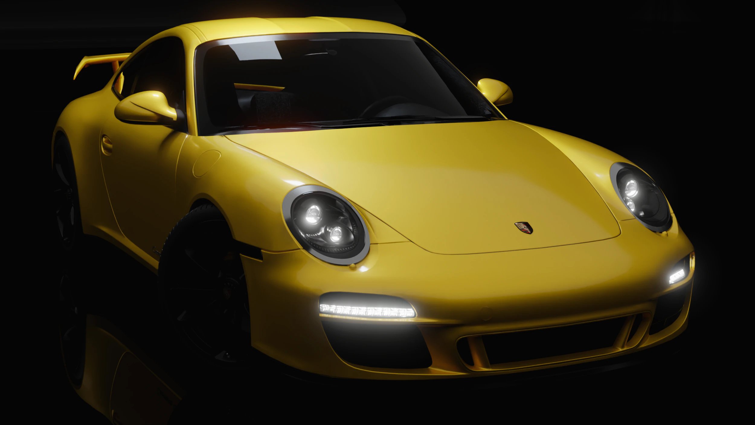 Porsche 911 Carrera GTS 3D Model .c4d .max .obj .3ds .fbx .stl .blend 
