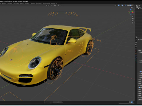 Porsche 911 Carrera GTS 3D मॉडल