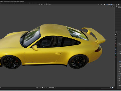 Porsche 911 Carrera GTS 3D Model