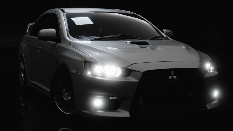 Mitsubishi Lancer Evolution X 3Dモデル .c4d .max .obj .3ds .fbx .stl .blend