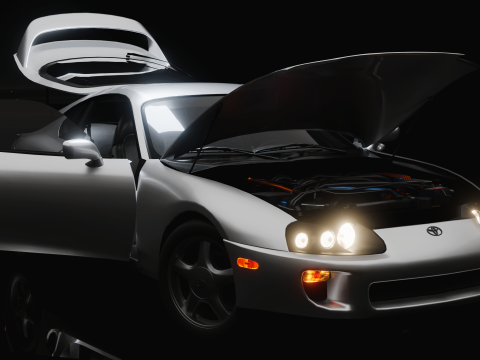 Toyota Supra MKIV 3Dモデル