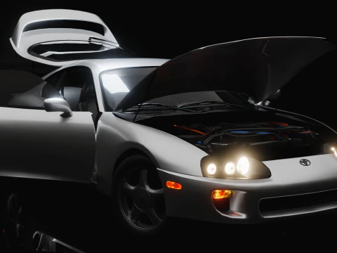 Toyota Supra MKIV 3D Model