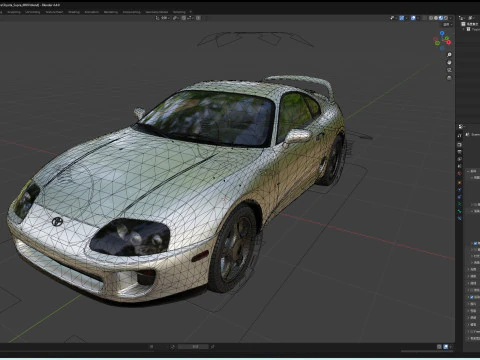 Toyota Supra MKIV 3D Model