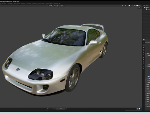 Toyota Supra MKIV 3D Model