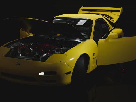 Mazda RX-7 FD3S 3D Model