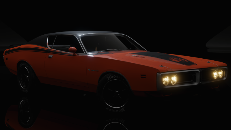 Dodge Charger Super Bee 1971 3D Model .c4d .max .obj .3ds .fbx .stl .blend 