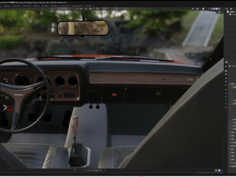 Dodge Charger Super Lebah 1971 Model 3D