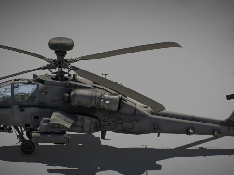Boeing AH-64D Longbow Apache Attack Helicopter 3D Model