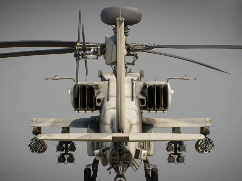Boeing AH-64D Longbow Apache Attack Helicopter 3D Model