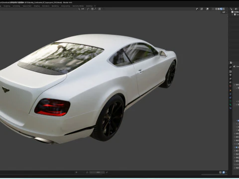 BentleyContinentalGTSupersports Model 3D