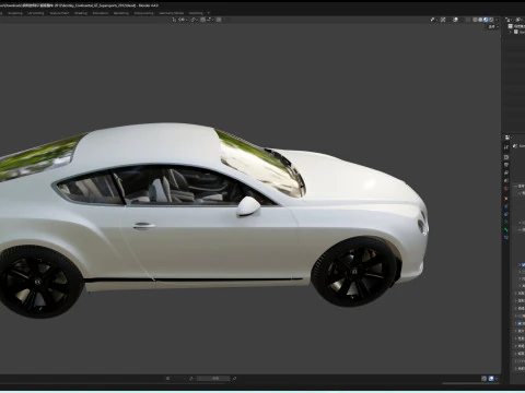 BentleyContinentalGTSupersports Model 3D