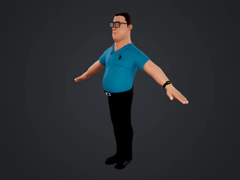 Cartoon Man 3D Model