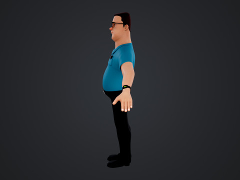 Cartoon Man 3D Model
