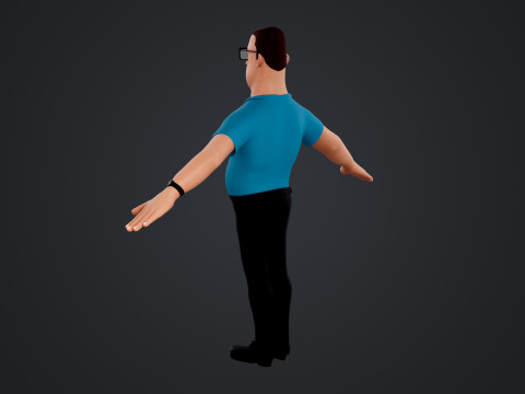 Cartoon Man 3D Model